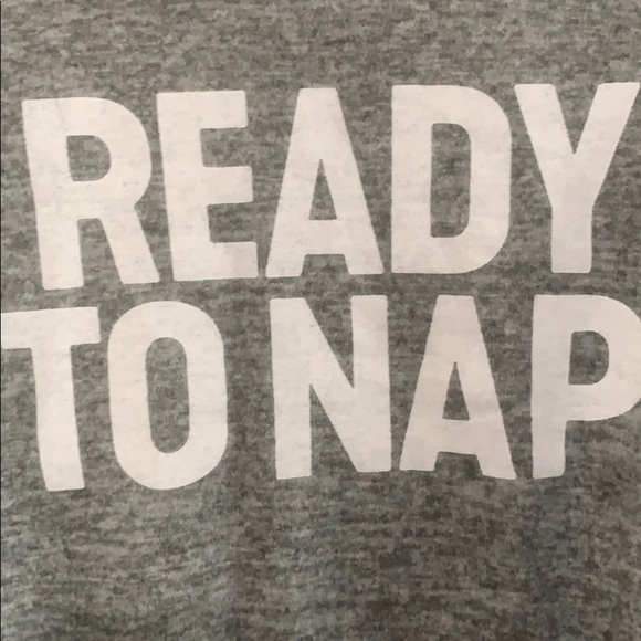 Weekend Edition Gray Ready to Nap Gray croptop S - Picture 2 of 4